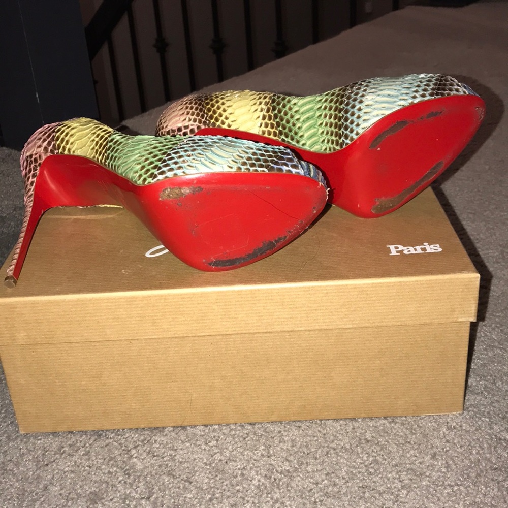 Multi Colored Python Christian Louboutin Pumps - image 4
